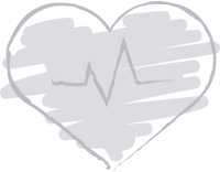 Piktogramm Herz grau